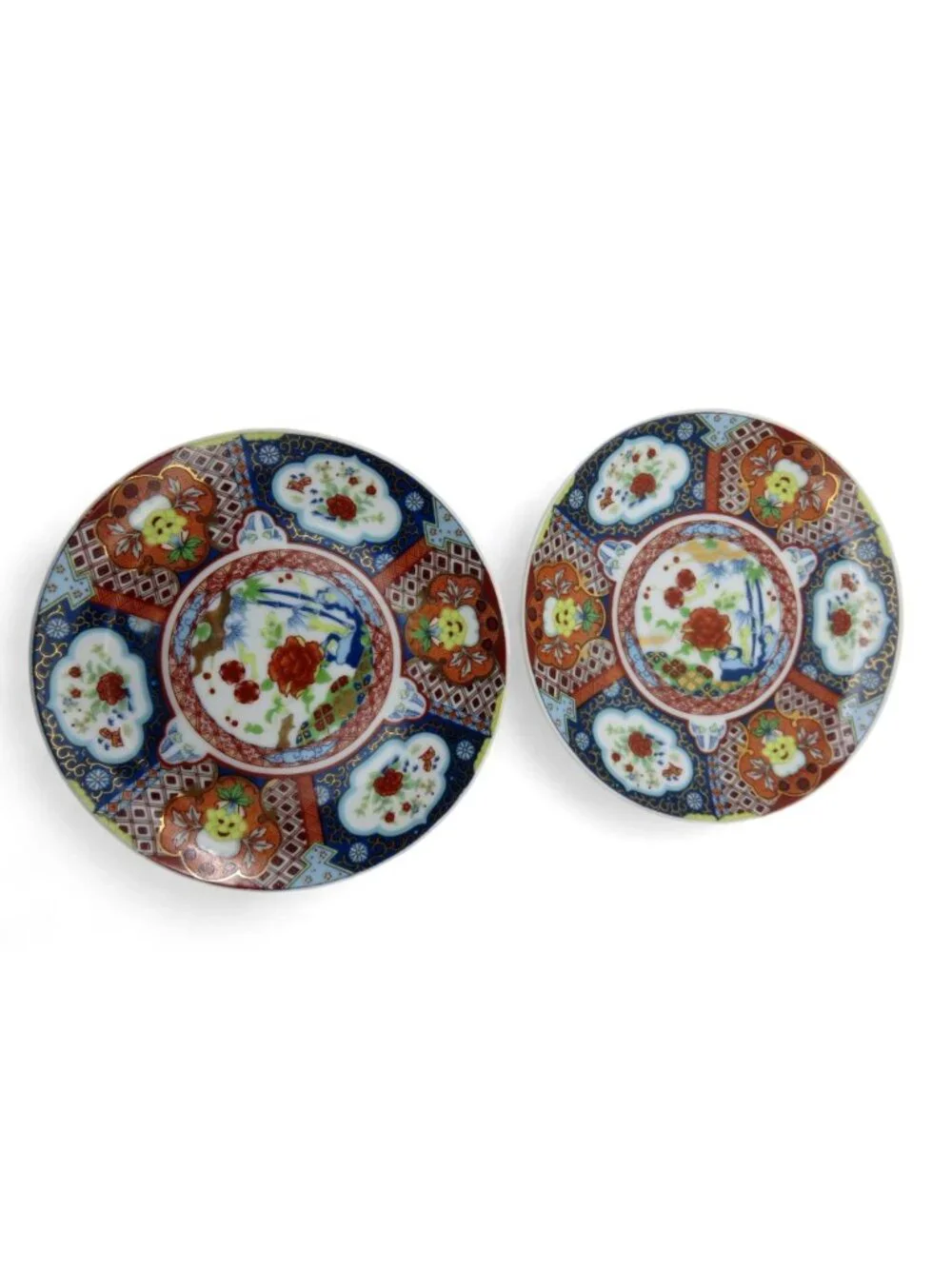 Tajimi China Imari Floral Plate Set of 2 Japan Vintage 6" - Picture 3 of 10